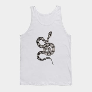 The sinuousness of the snake with its exposed skeleton Tank Top